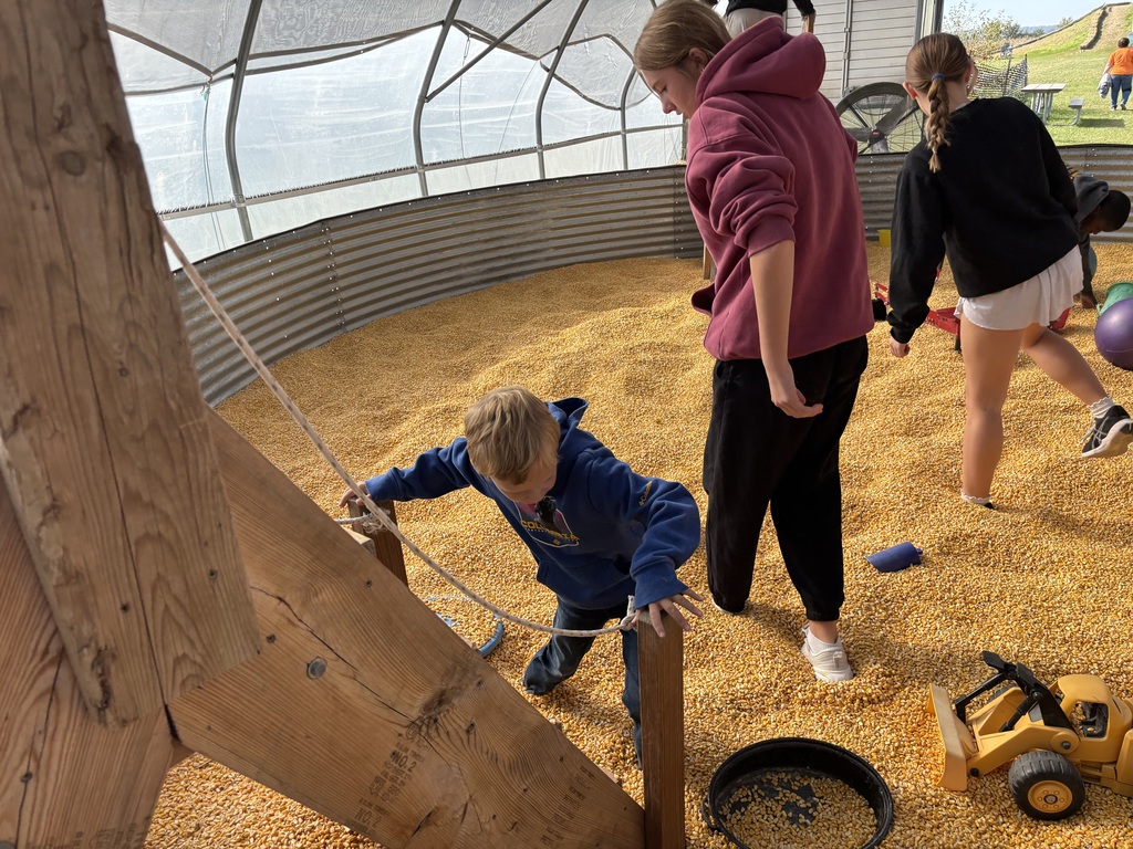 Central DeWItt Special Olympic athletes and buddies at Mairet Farms