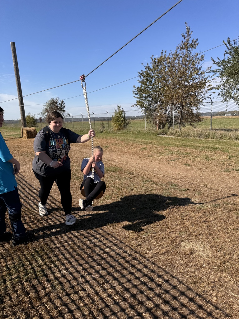 Central DeWItt Special Olympic athletes and buddies at Mairet Farms