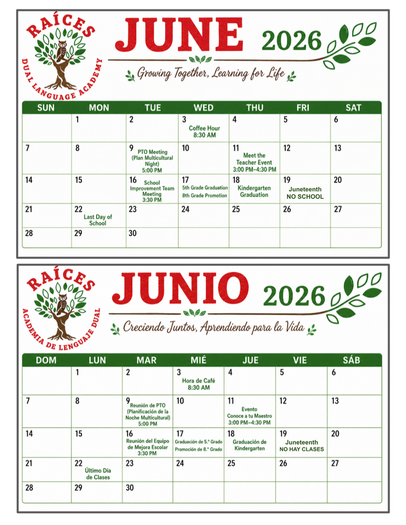 June 2026 Family Calendar