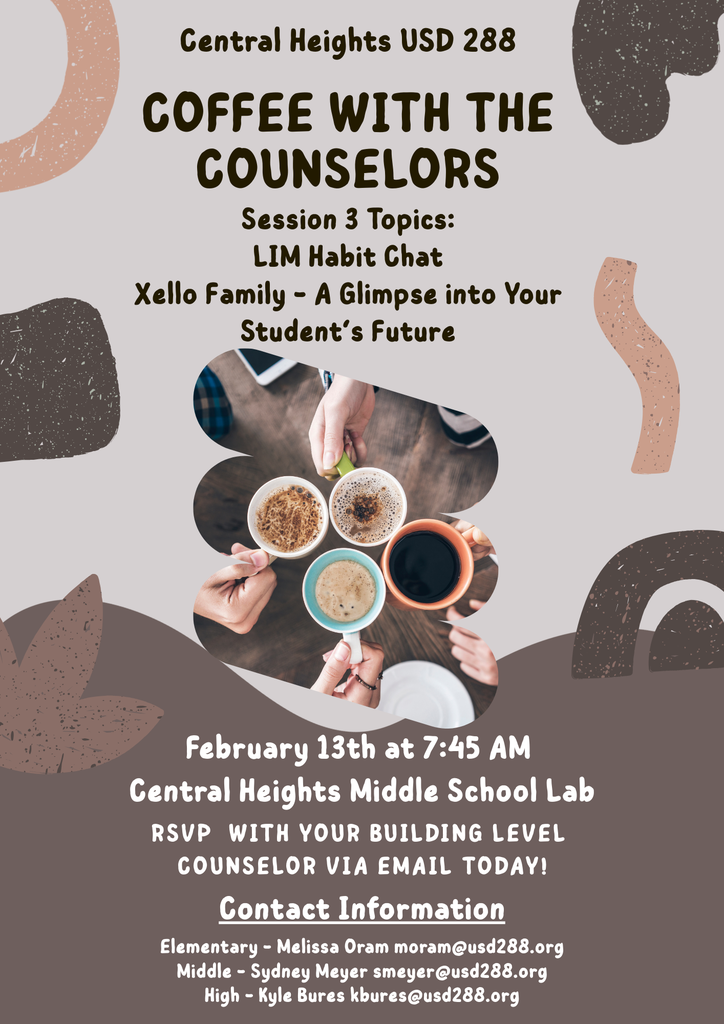 Flyer - Coffee with Counselors 