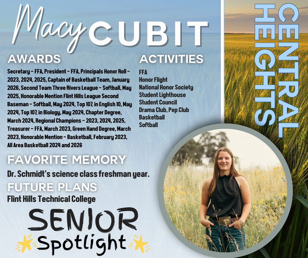Senior Spotlight Macy Cubit