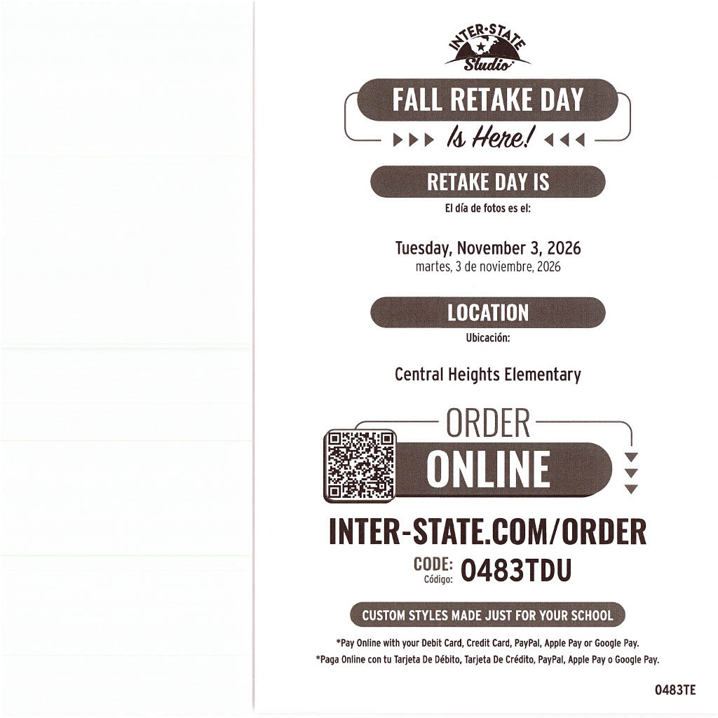 Picture Retake Flyer