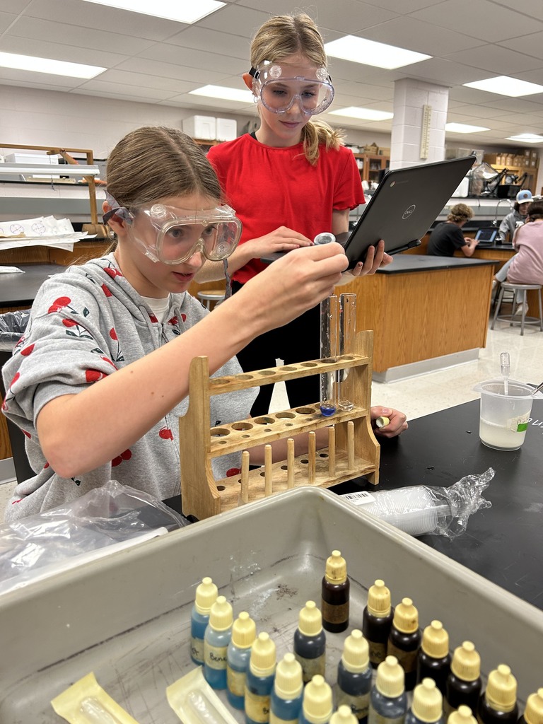 Students working on a lab