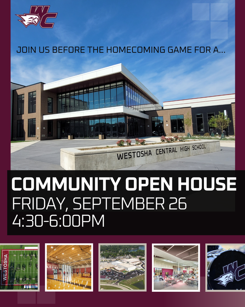Community Open House Friday, September 26 4:30-6:00pm