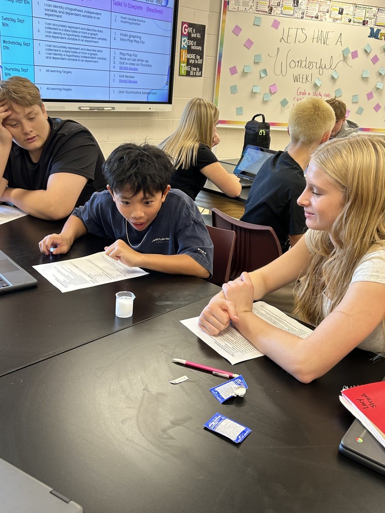 Students working on a lab