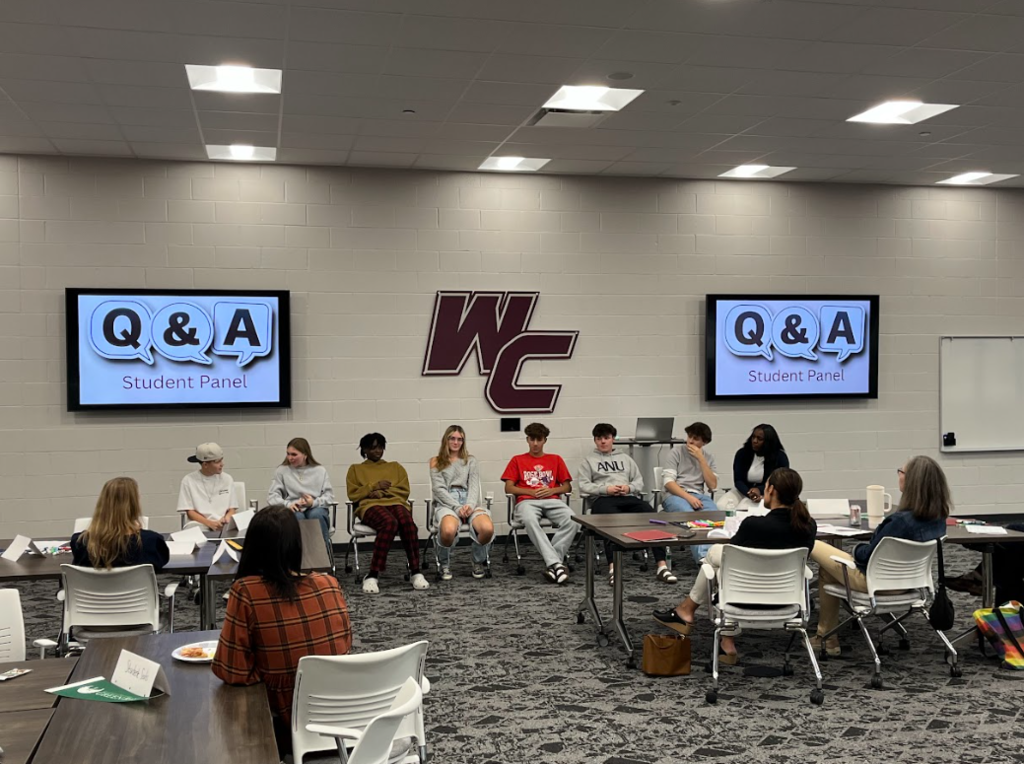 Students presenting to teachers