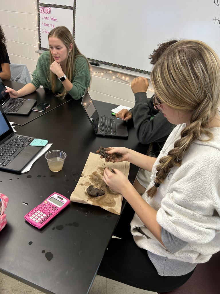 Students working on a lab