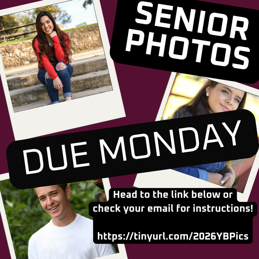 Senior Photos Due Monday