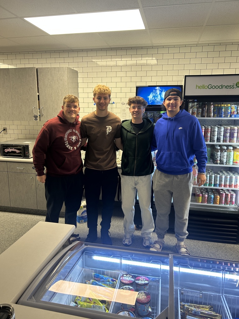 Students in the school store