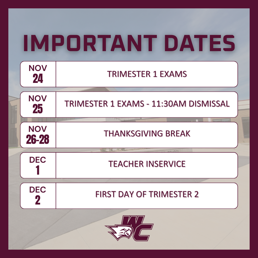 Important Dates