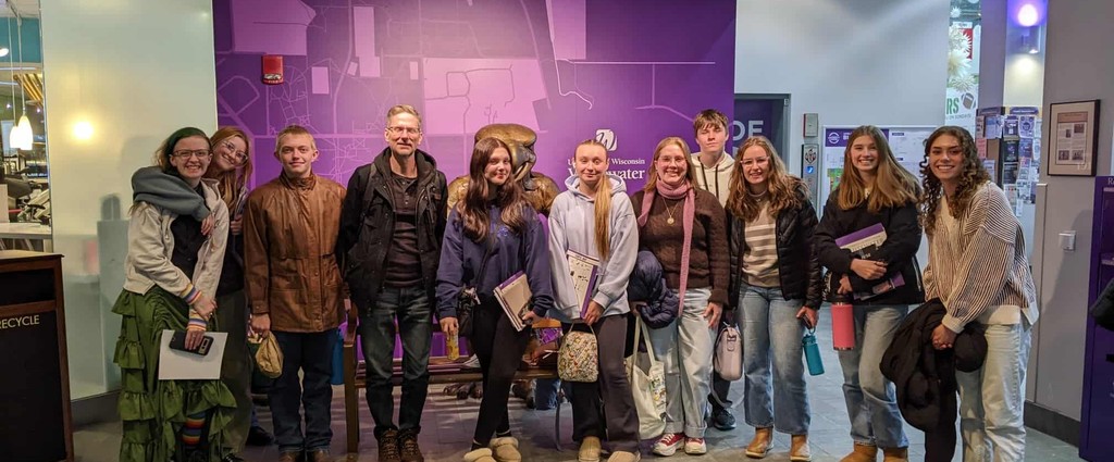 Group of students with their teacher