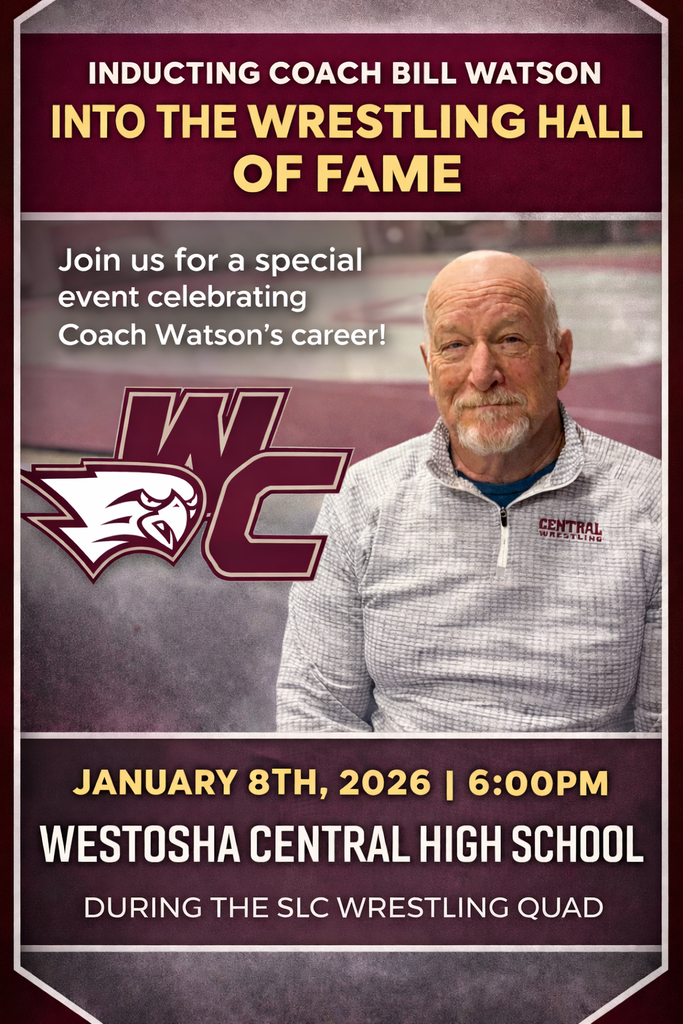 Please join us in celebrating a very special moment for our wrestling program and school community. On Thursday, January 8th at 6:00 PM, Coach Bill Watson will be inducted into the Wrestling Hall of Fame.