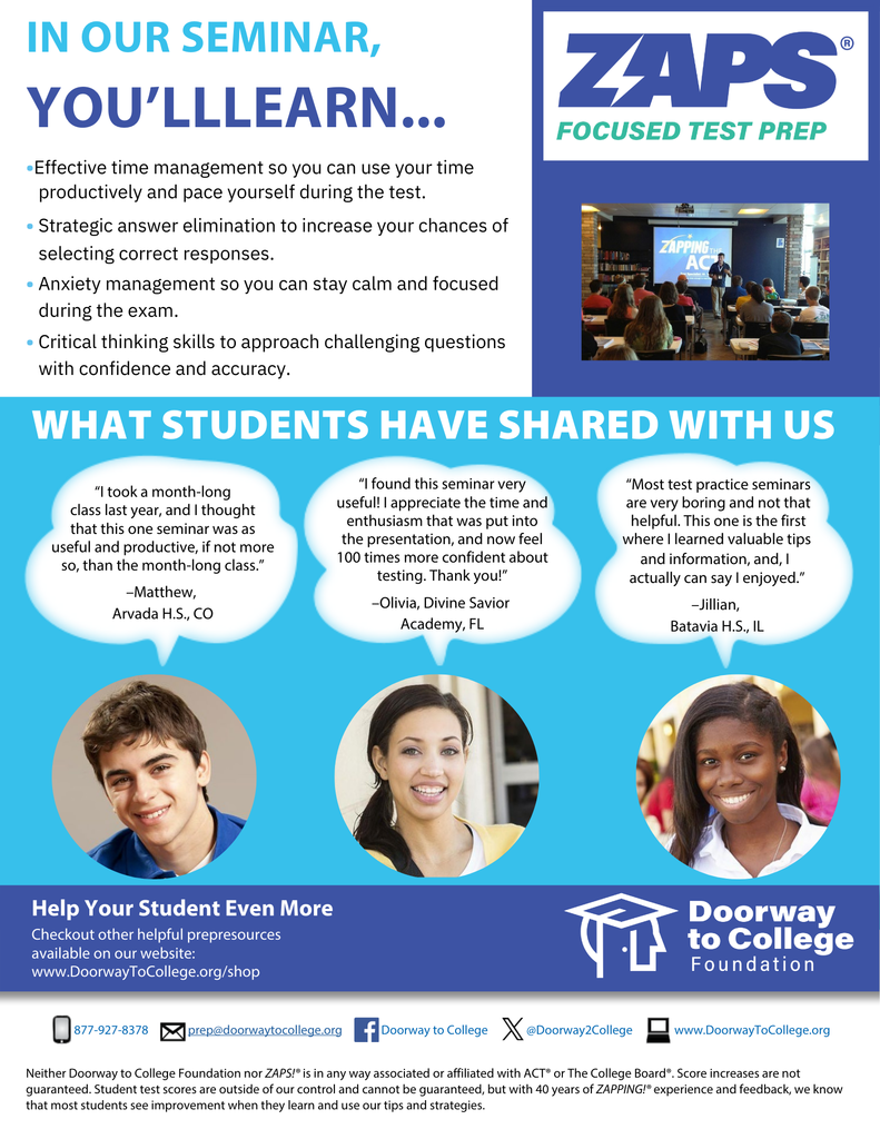 Testing Seminar information