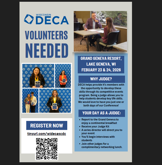 DECA Judge Flyer