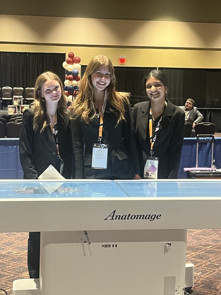 Students at a conference