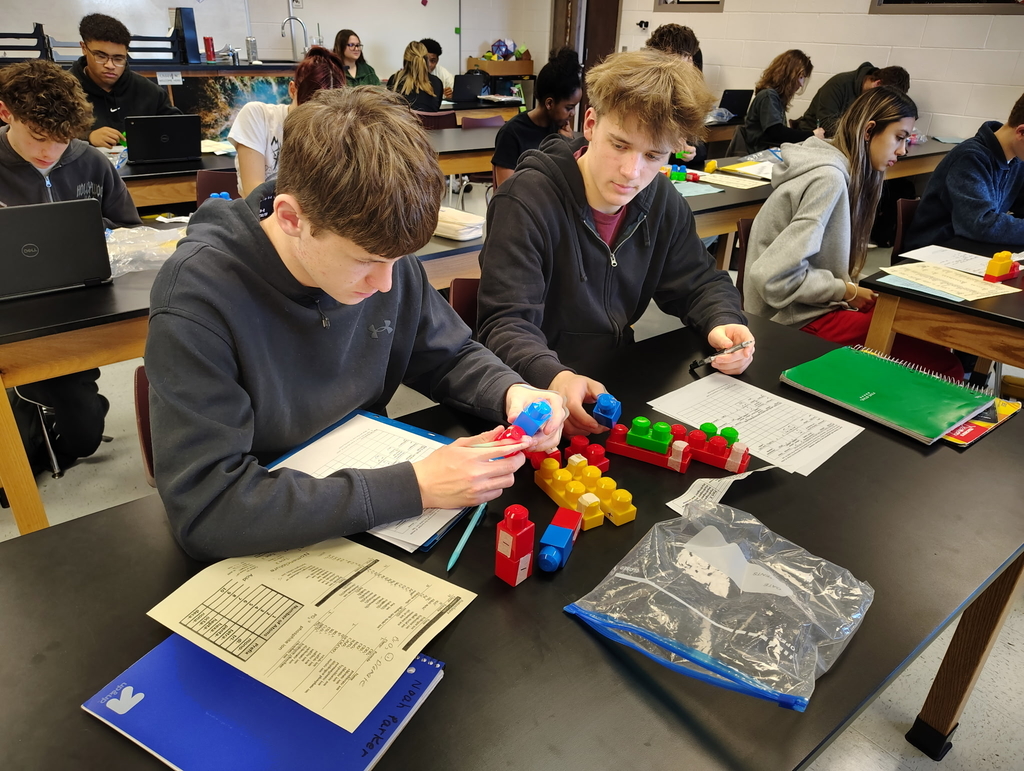Students working in a classroom