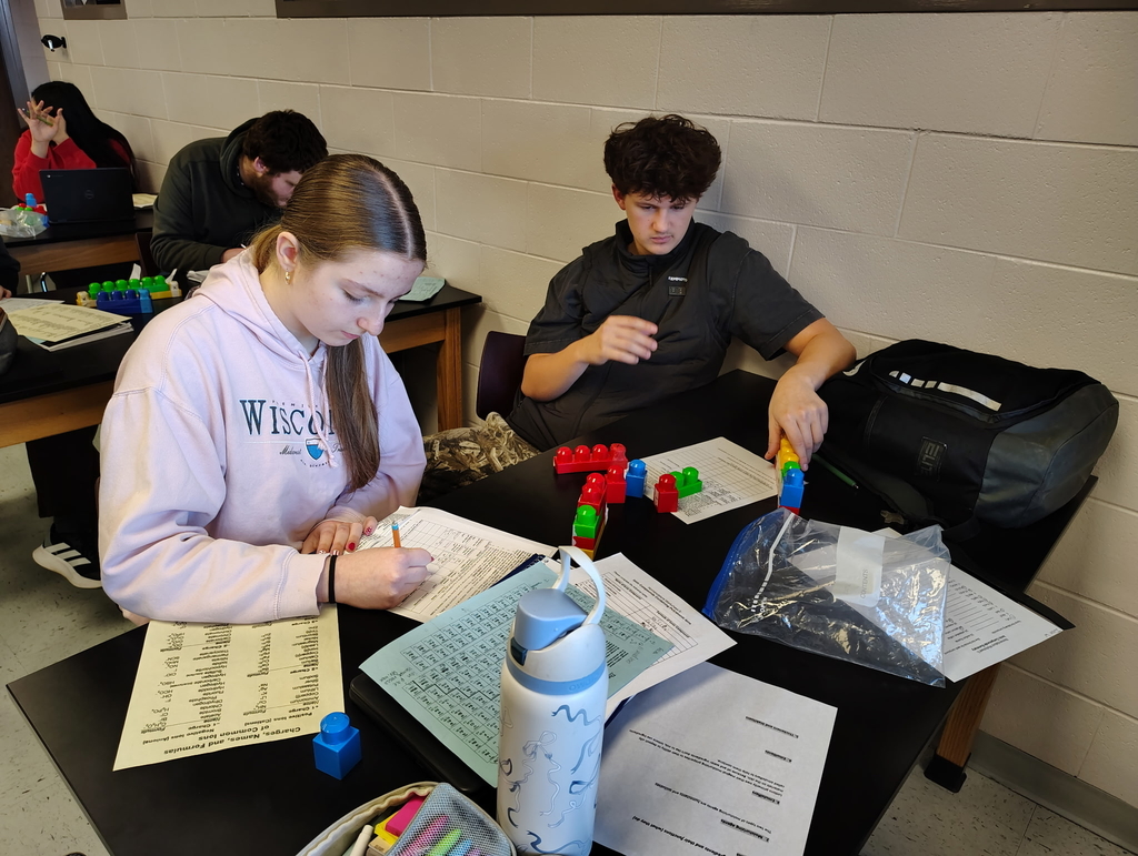 Students working in a classroom