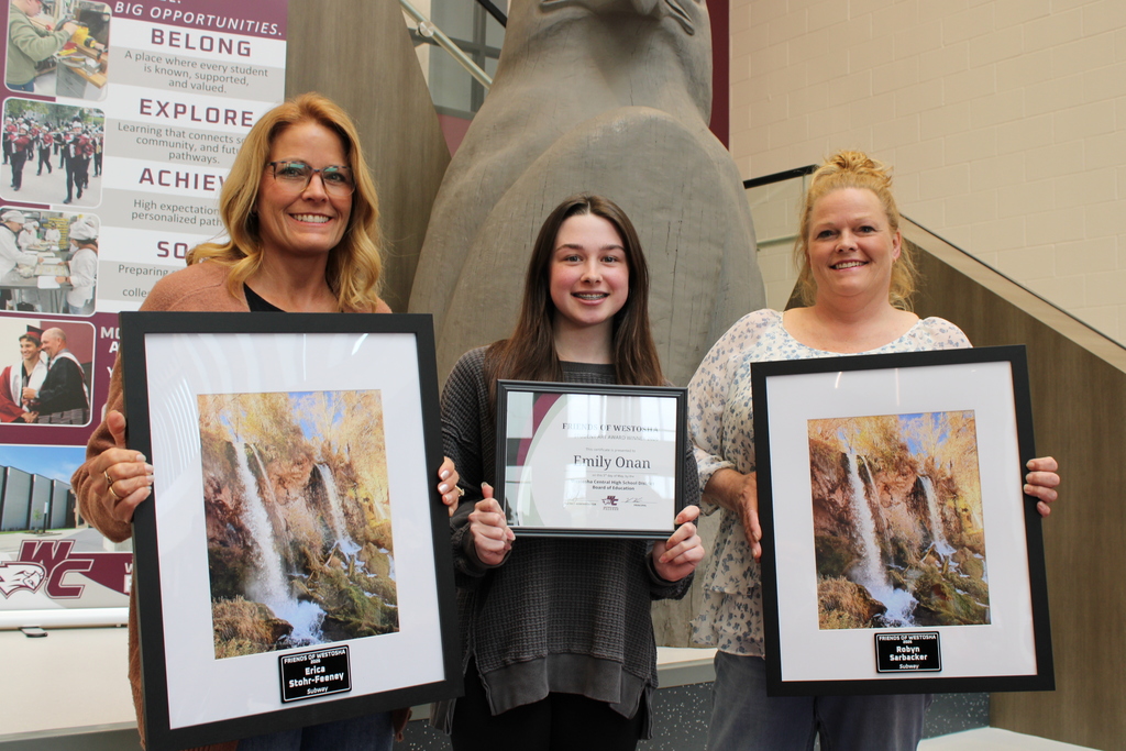 Student with award recipients