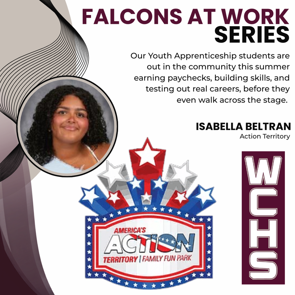 Our Youth Apprenticeship students are out in the community this summer earning paychecks, building skills, and testing out real careers, before they even walk across the stage. Isabella Beltran will be at Action Territory this summer!