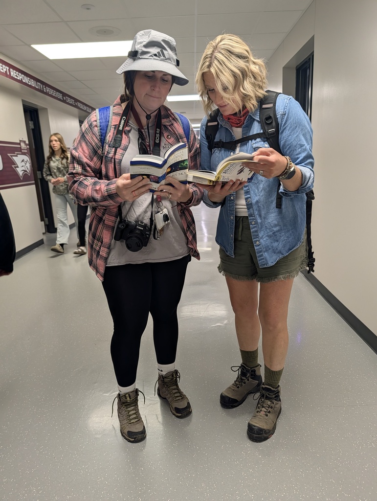 Teachers dressed as hikers