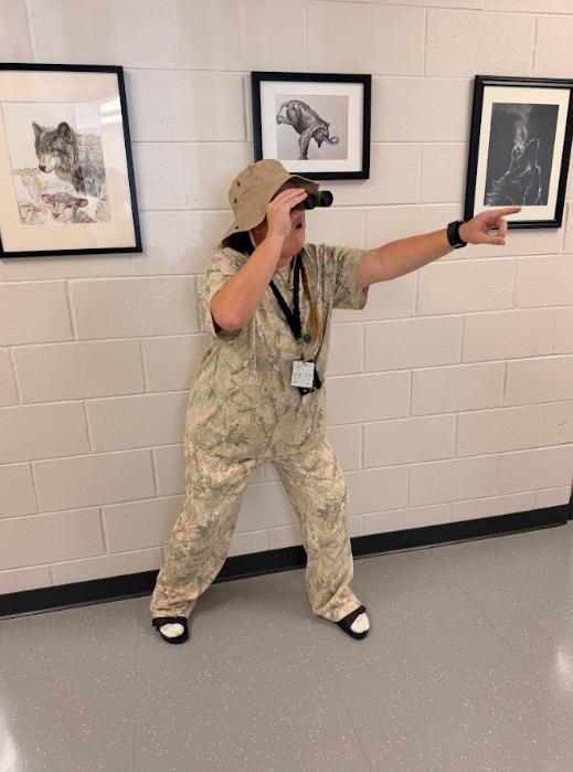 Staff dressed up