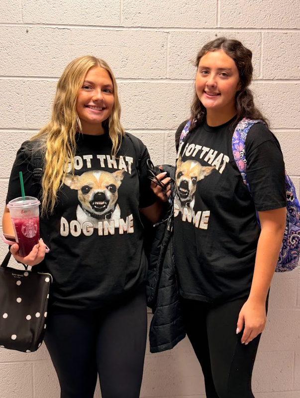 Students in spirit wear