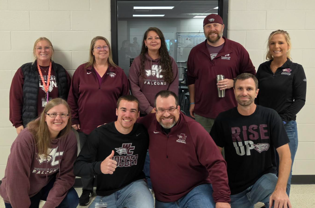 Staff in spirit wear