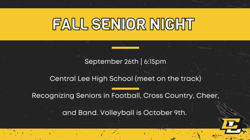 Fall Senior Night