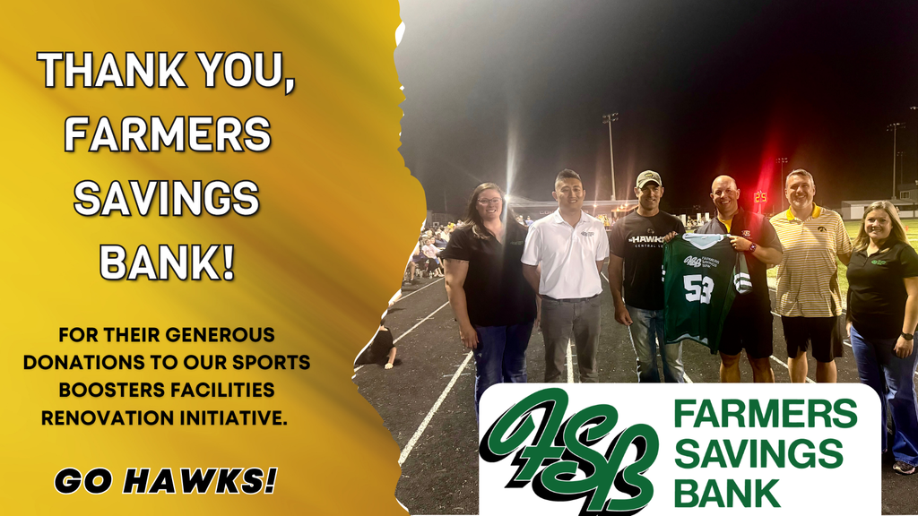 Thank you Farmers Savings Bank