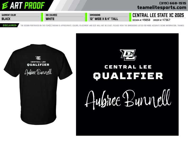 Back of State CC Shirt 2025