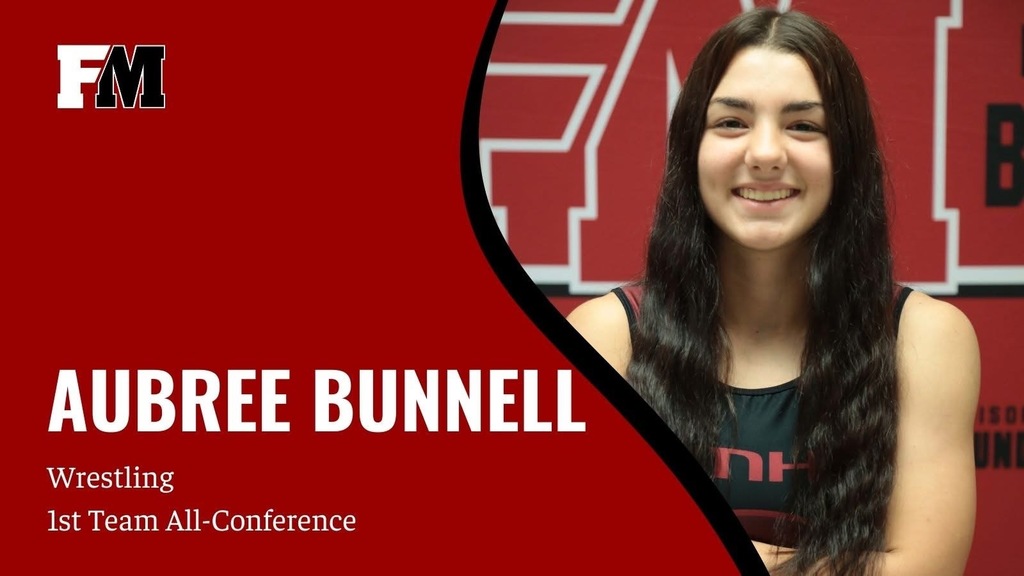 Aubree Bunnell- 1st Team All-Conference Wrestling