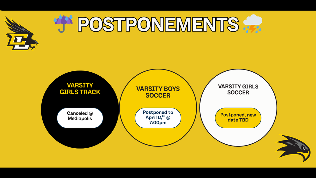 Activities Canceled 4-2-26