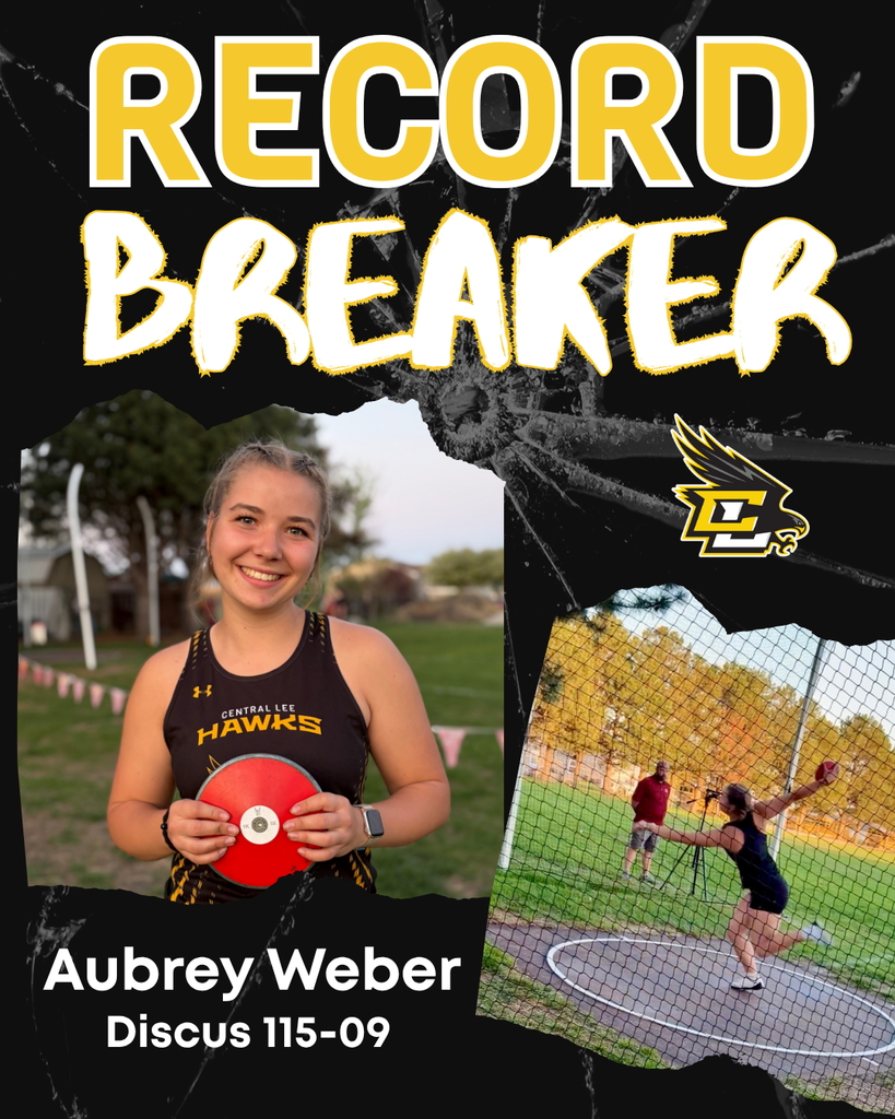 Aubrey Weber Discus School Record
