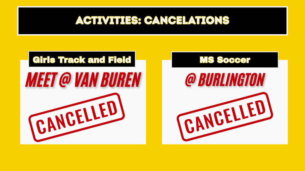 Cancelations 4-27-26