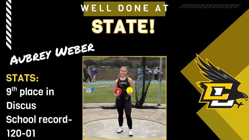 Aubrey Weber 9th at State Track