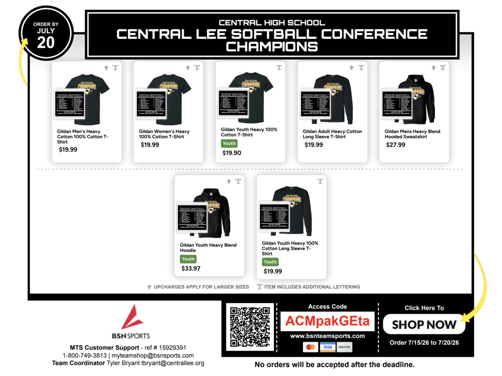 Softball Conference Champs Apparel