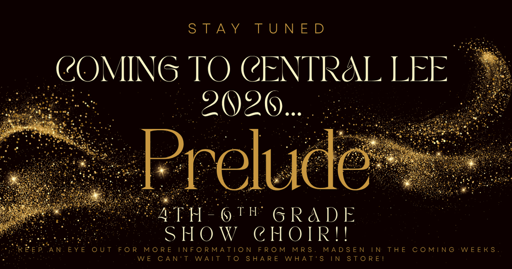Coming to Central Lee 2026....Prelude