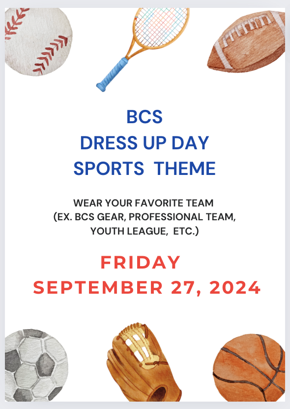 dress up day flyer