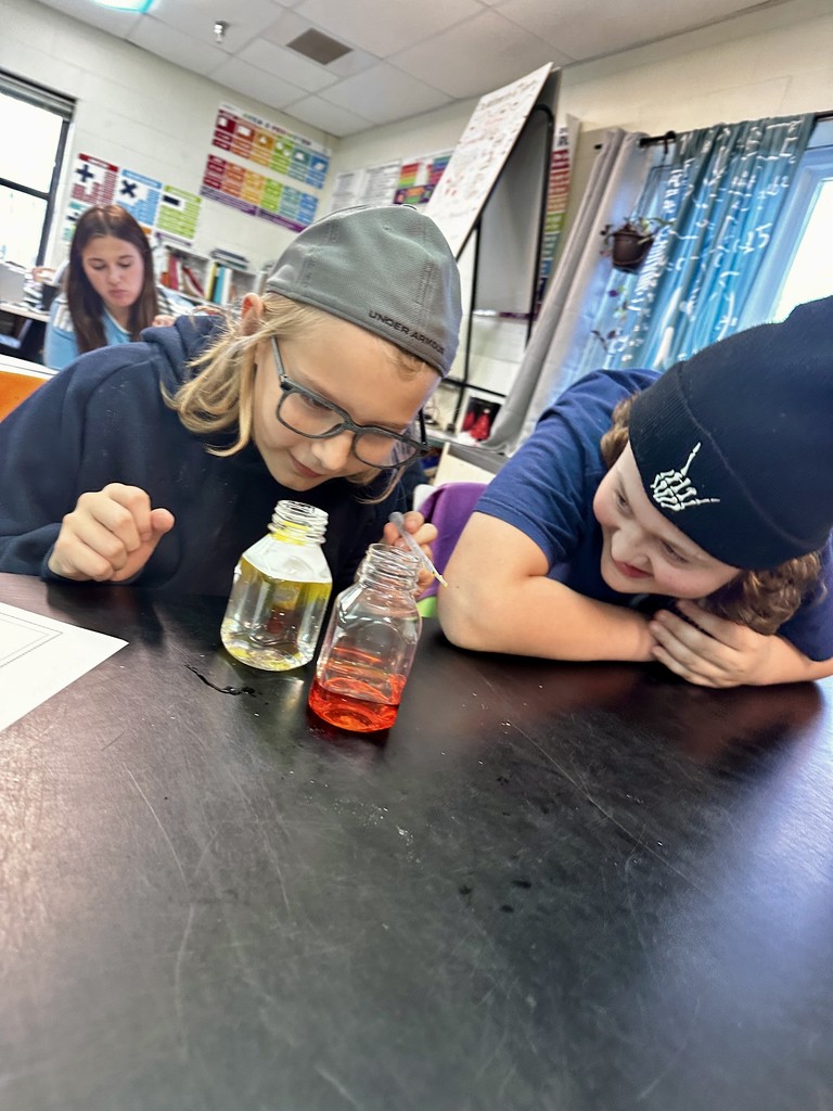 6th graders designed an experiment to show how clouds hold water droplets and hypothesized about when drops would break out as precipitation.