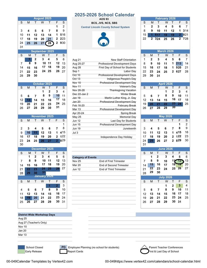 25 -26 AOS 93 All School Calendar (1)