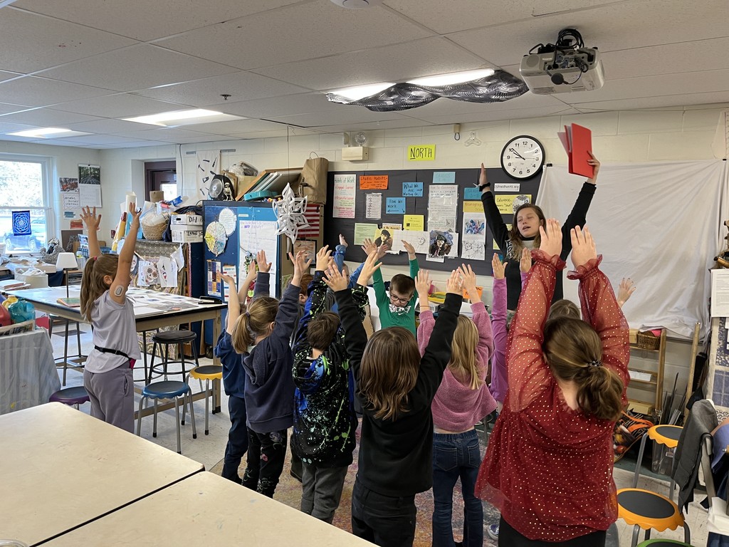 Visit from Coastal Rivers in the art room