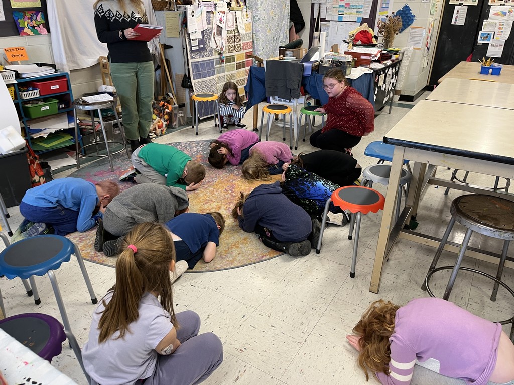 Visit from Coastal Rivers in the art room