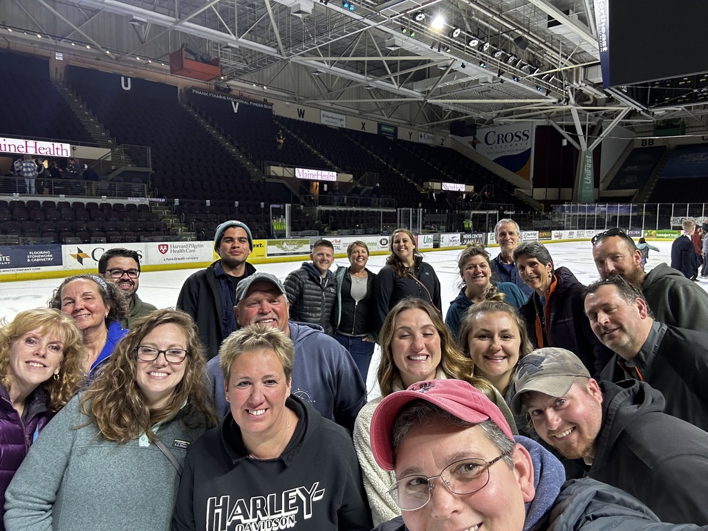 bcs teachers on ice at Maine Mariners