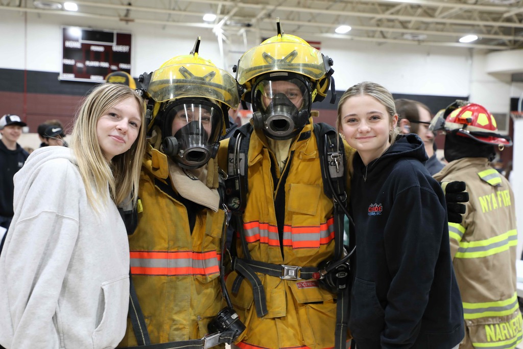 Students in fire suits