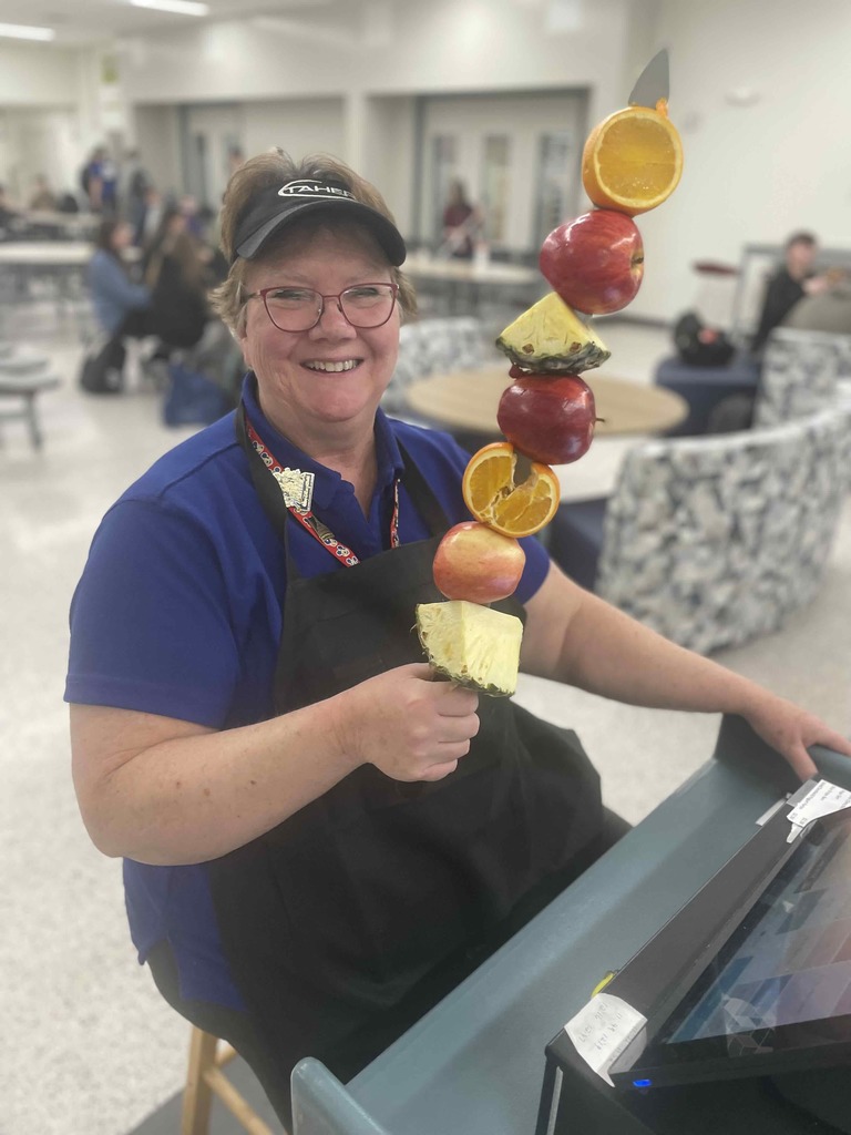 Holding the fruit sword