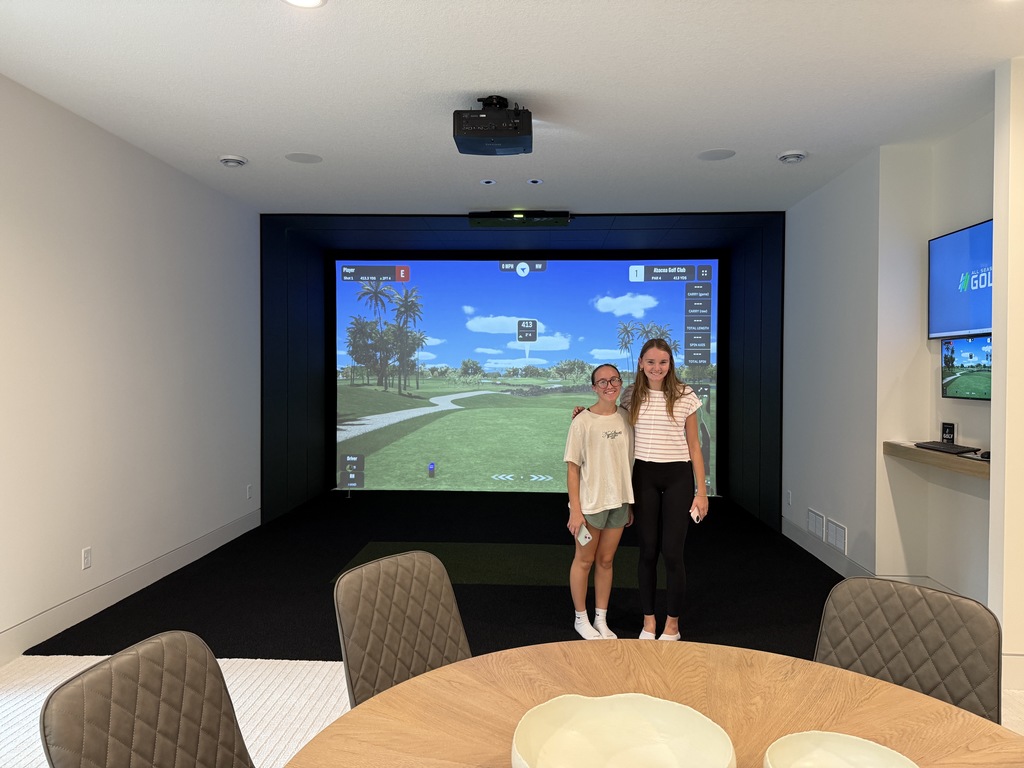 Students on a parade of homes tour