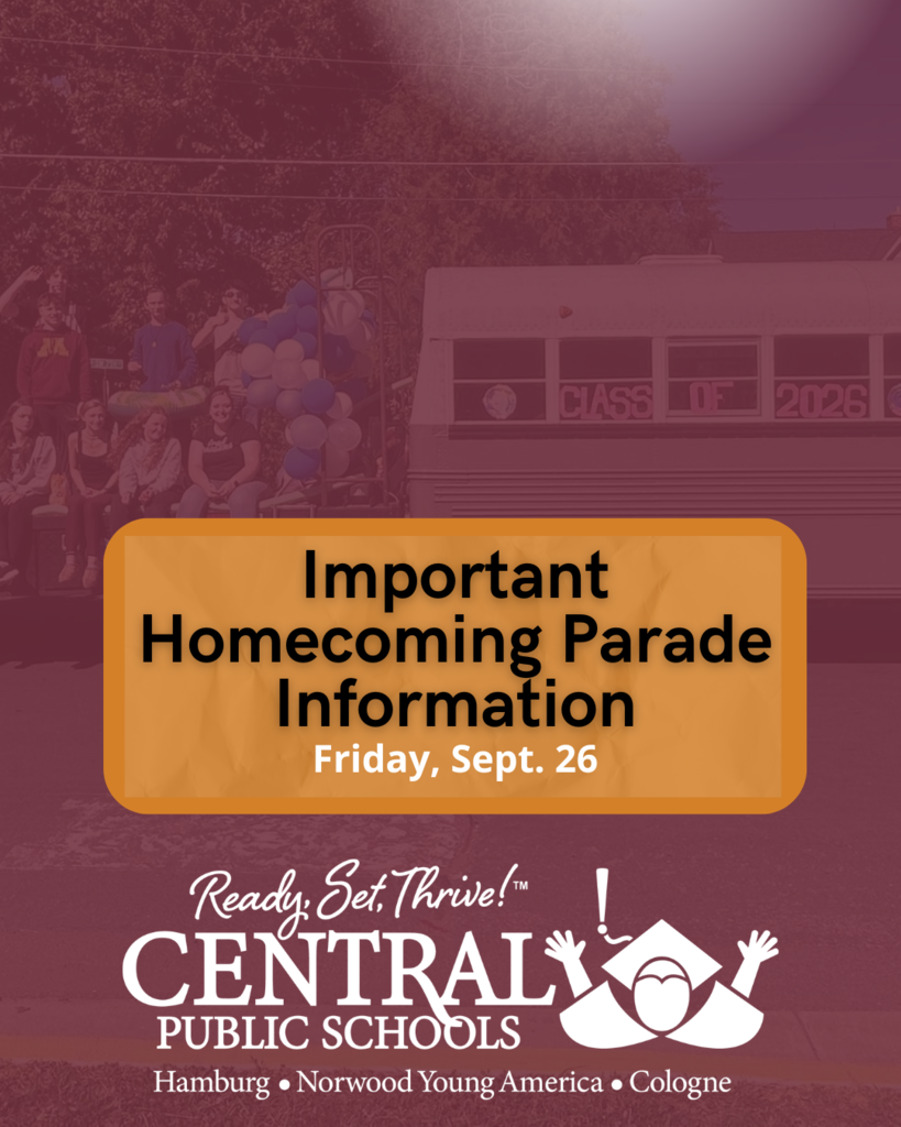 Important Homecoming Parade information 