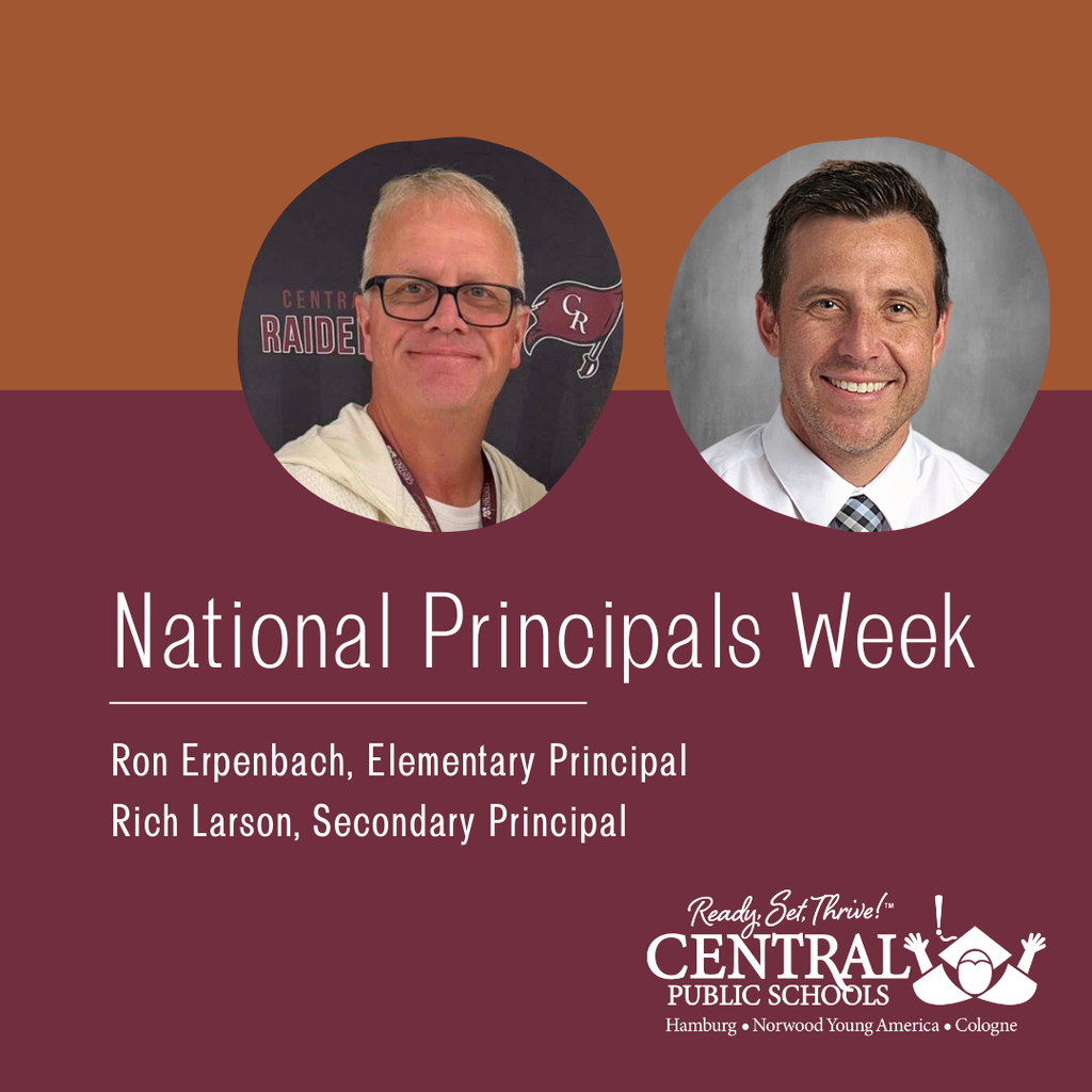 national principals week, ron erpenback, elementary principal, rich larson, secondary principal