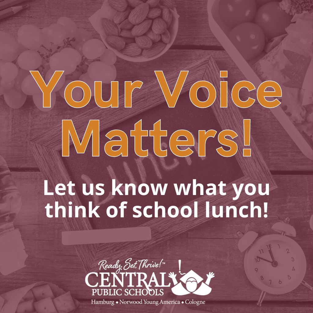 your voice matters let u s know what you think of school lunch