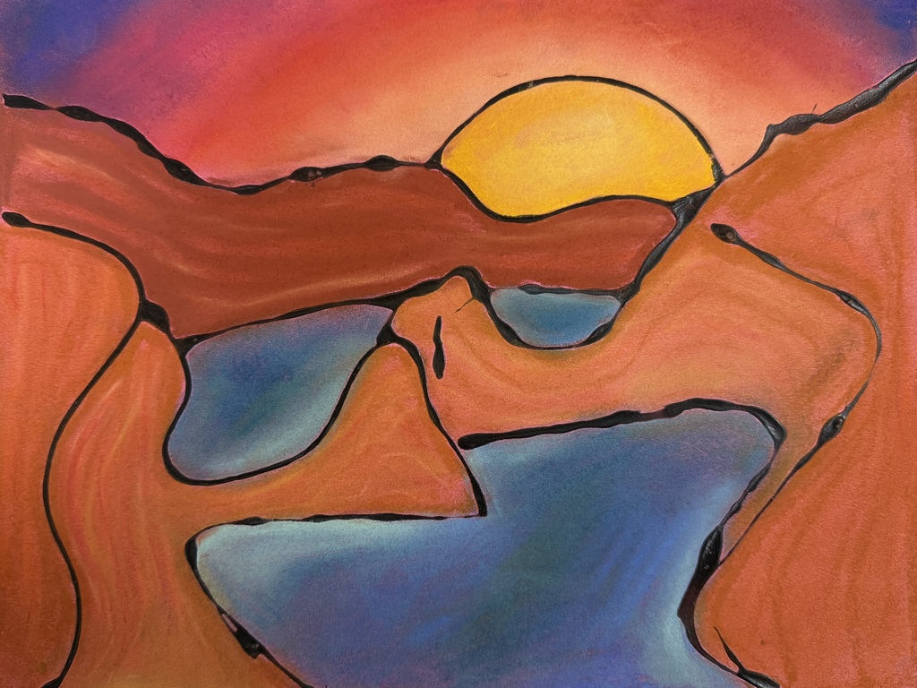 7th grade artists of the week, chalk pastel